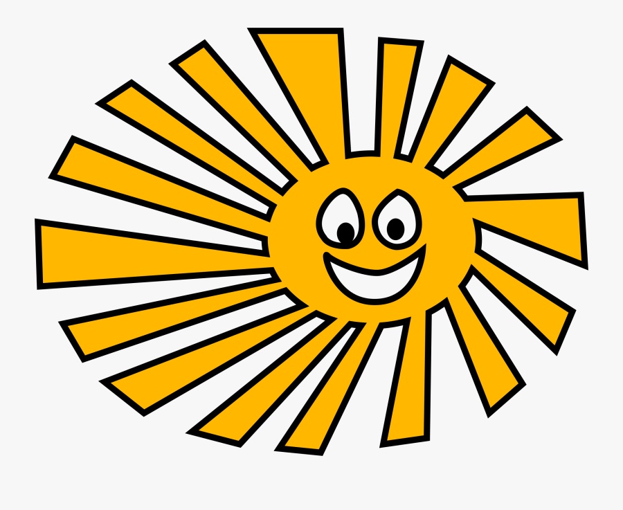Happy Sun Vector Clipart Image - Clip Art, Transparent Clipart
