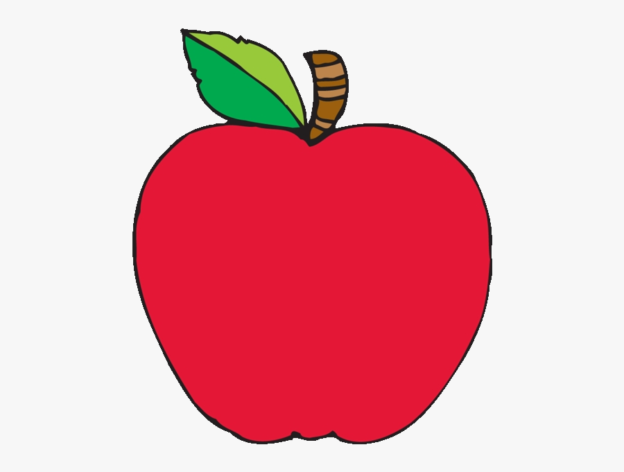 Transparent Apple Png Clipart - Cartoon Apple Transparent Background, Transparent Clipart