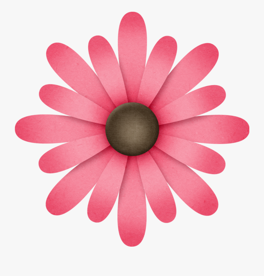 Moana Flower Clipart - 2 Layer Pink Flower Clipart Png, Transparent Clipart