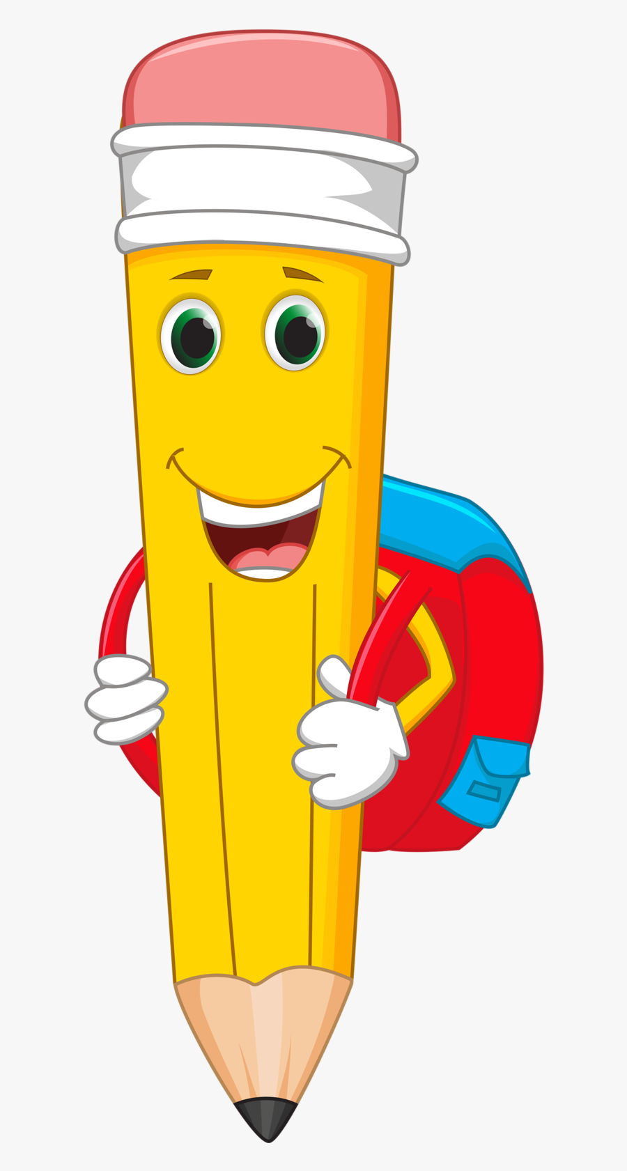 Funny Cartoon Vector Material - Cute Pencil Cartoon Drawing, Transparent Clipart