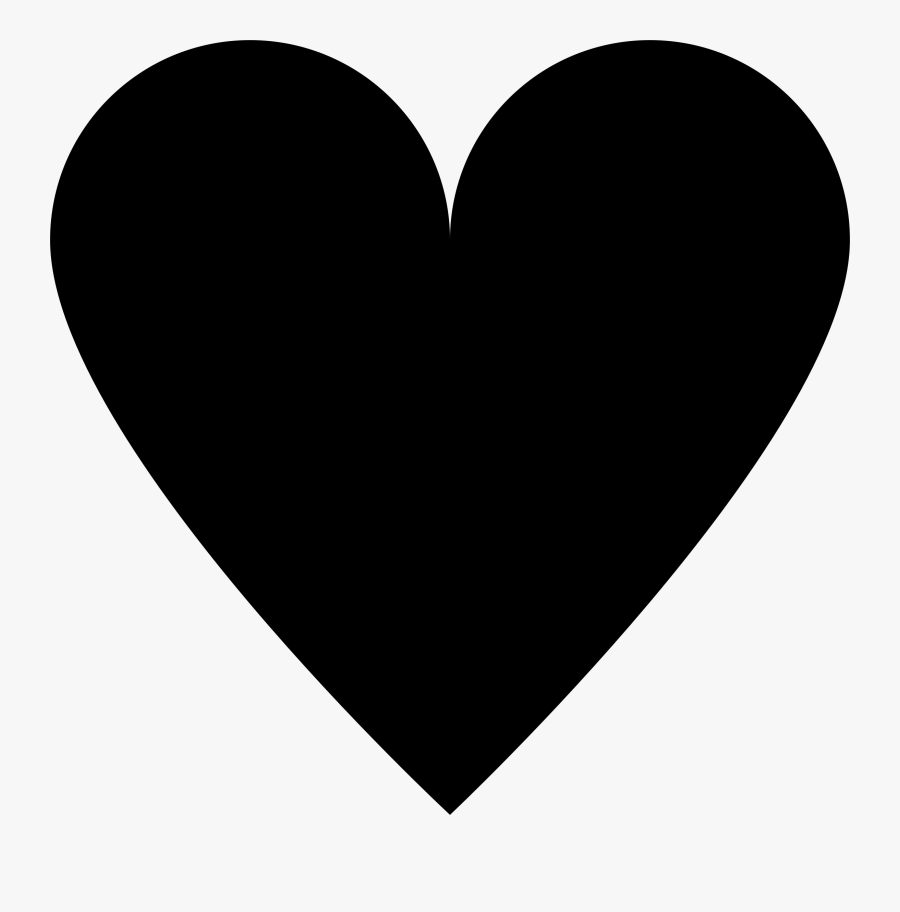 Black Heart Png Clipart Image Free Clipart Image - Instagram Heart White Png, Transparent Clipart