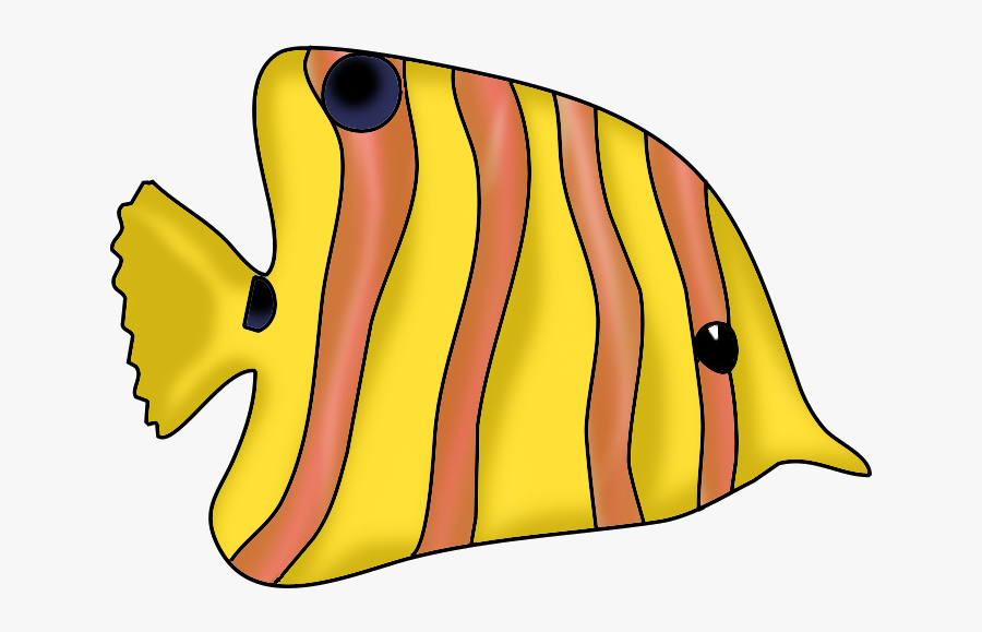 Yellow Orange Fish Clip Art - Fish Clipart, Transparent Clipart