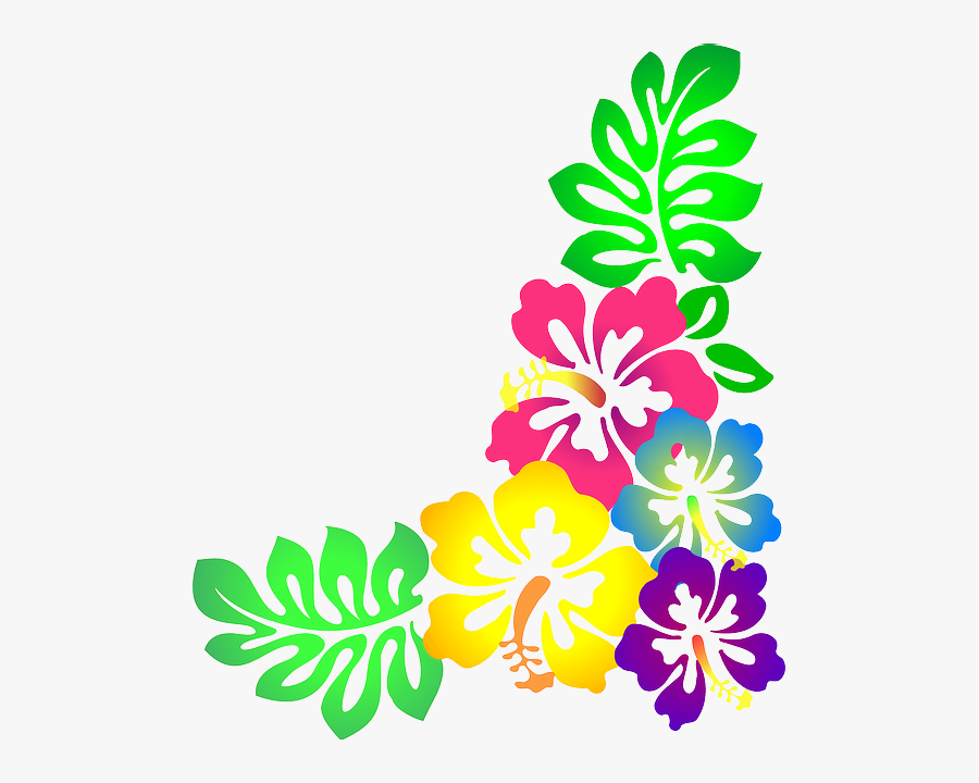 Colorful Clipart Free Download - Hawaiian Flower Images Clipart, Transparent Clipart