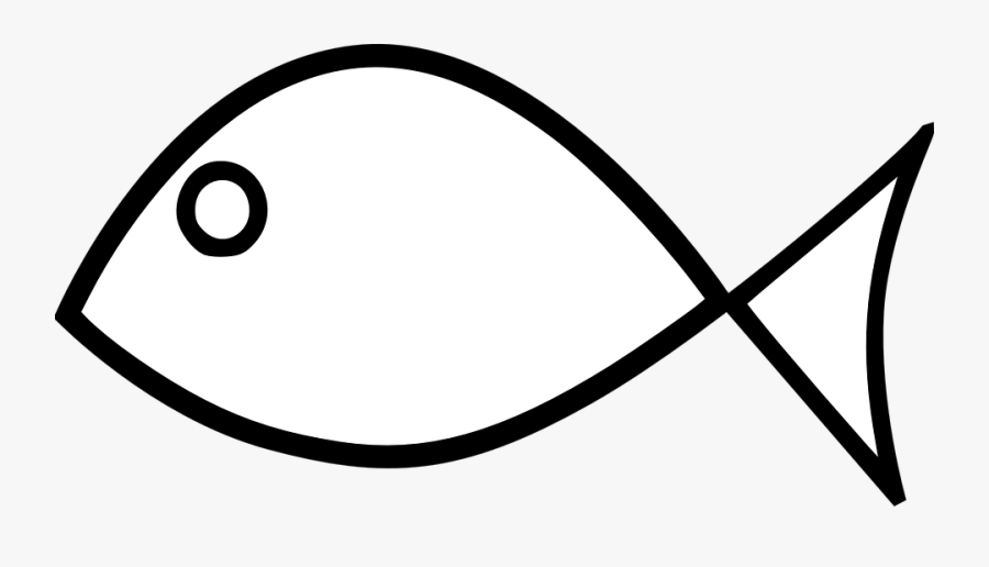 Fish Clipart Black And White - Simple Fish Clipart Black And White, Transparent Clipart