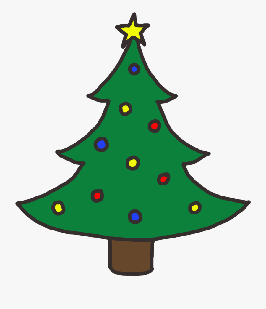 Christmas Tree Clip Art Free - Clip Art Christmas Tree, Transparent Clipart