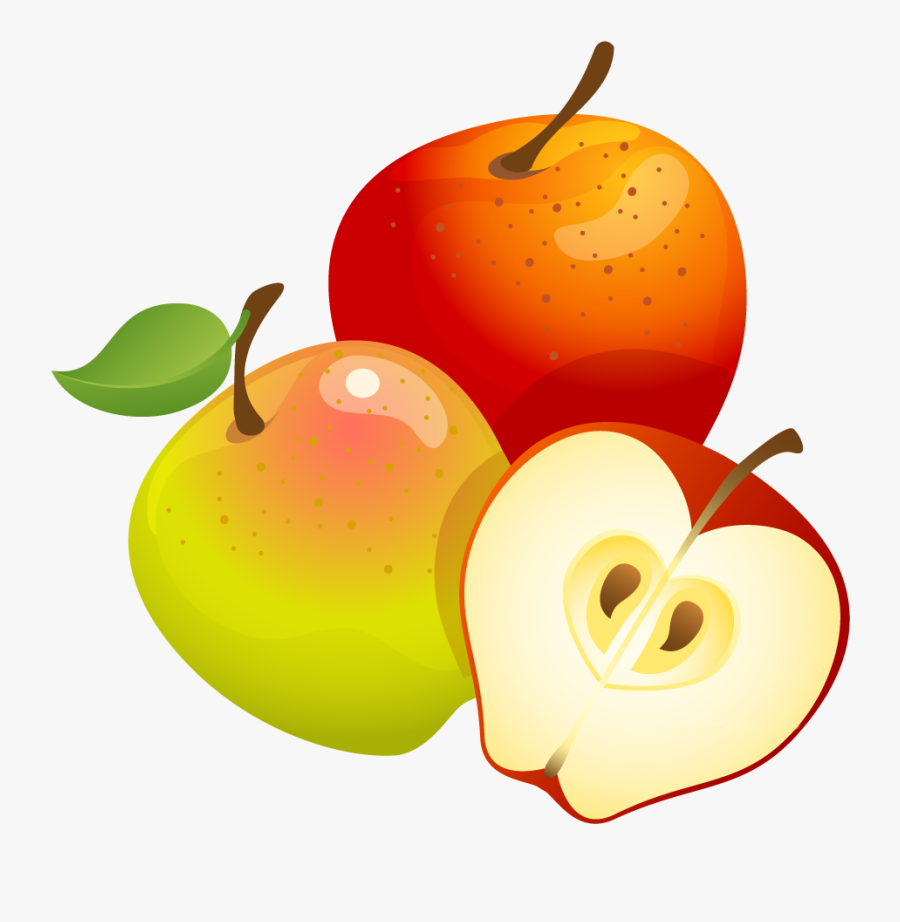 Clipart Background X - Apple Fruit Clip Art, Transparent Clipart