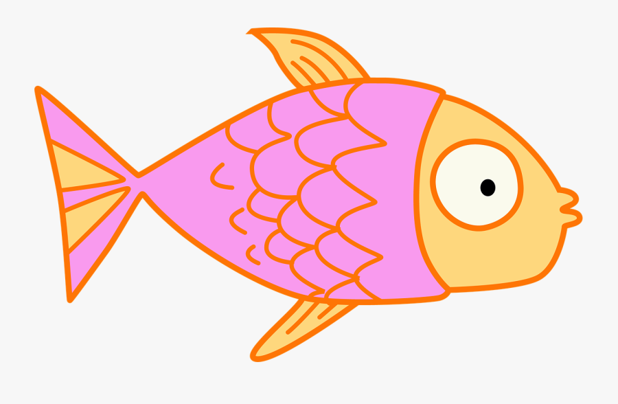 Fish, Kids, Clip Art, Pink, Cartoon, Educational, Cute - Fish Clip Art, Transparent Clipart