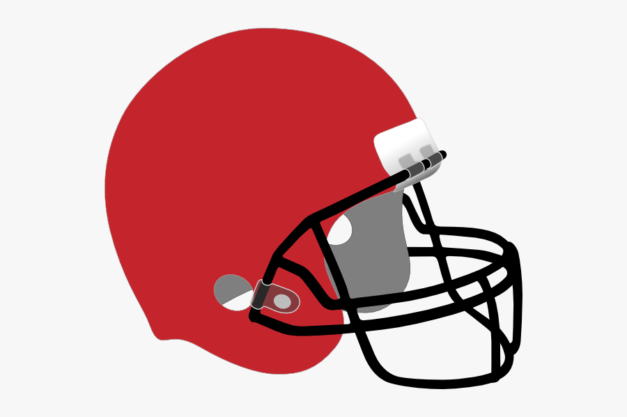 Orange Football Cliparts - Plain Red Football Helmet, Transparent Clipart