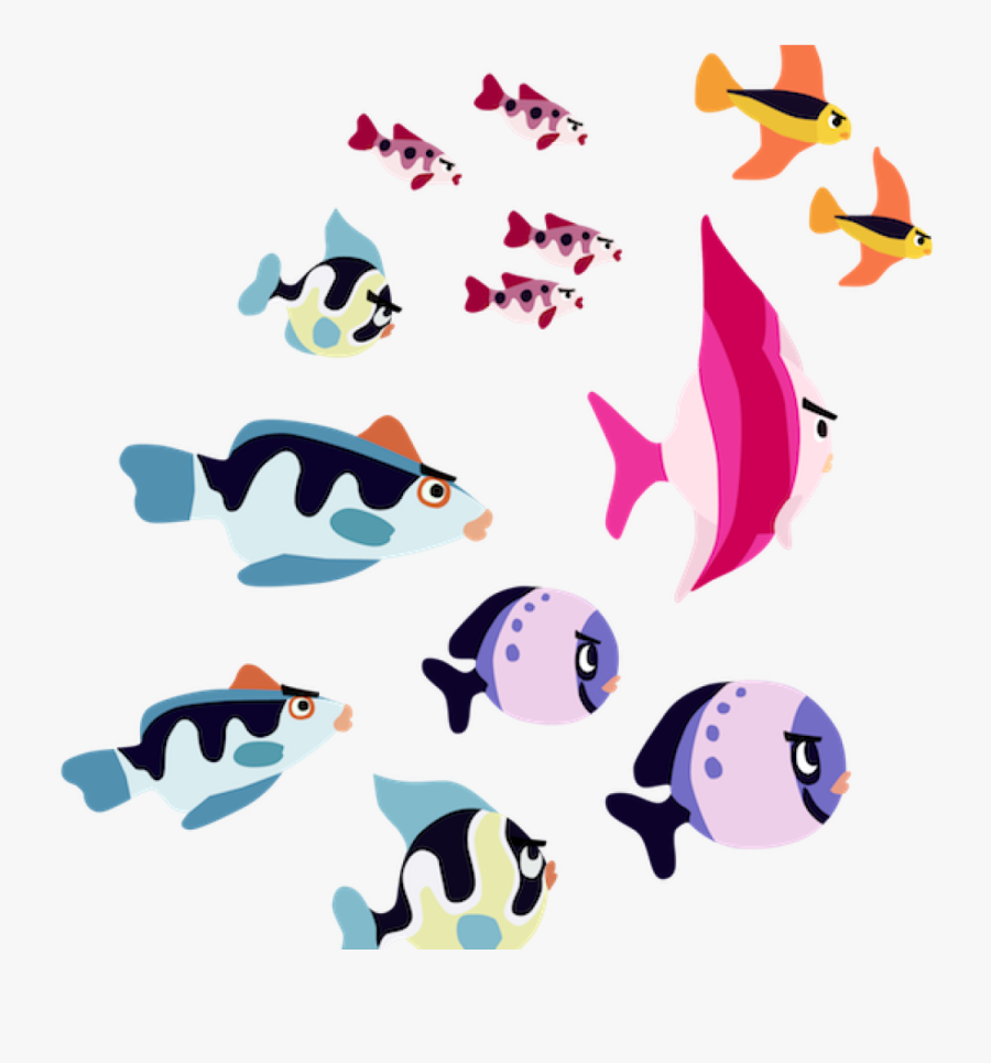 Clip Art Going To Jpg Free - Animated School Of Fish Png, Transparent Clipart