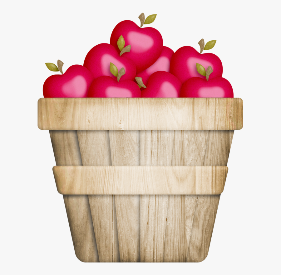 Apple Basket Clip Art, Transparent Clipart