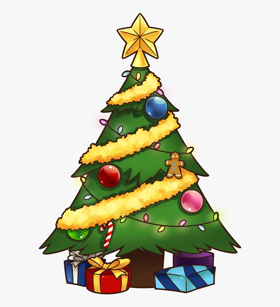 Christmas Tree Free To Use Clip Art, Transparent Clipart