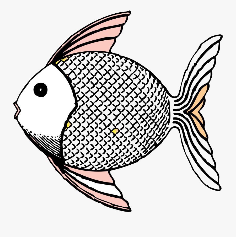Fish Clipart Black And White, Transparent Clipart