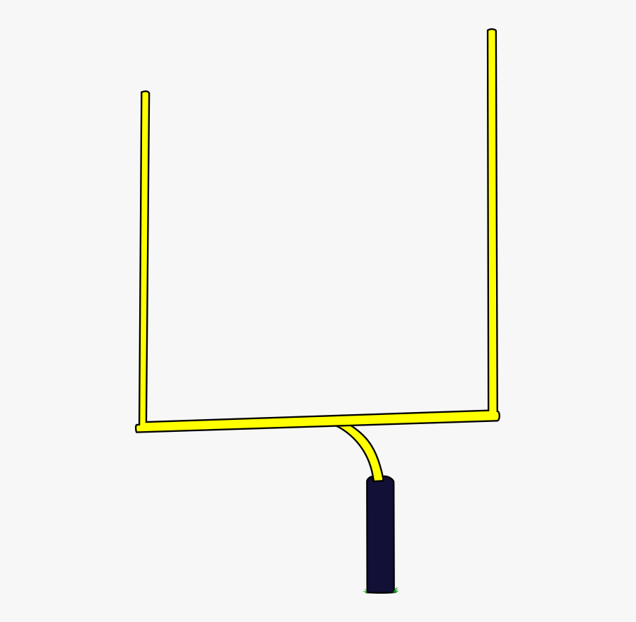 Clip Art Going Through Image Library - Football Goal Posts Clipart, Transparent Clipart