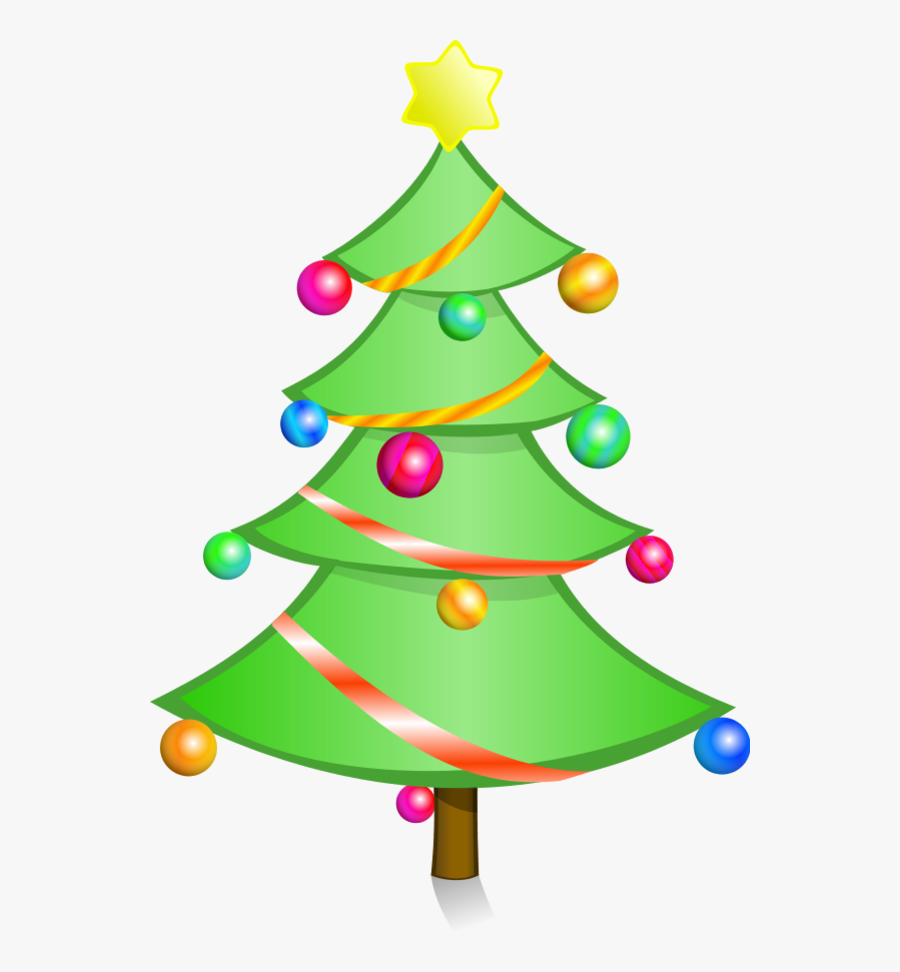 Christmas Tree Clipart Free Holiday Graphics - Clipart Simple Christmas Tree, Transparent Clipart