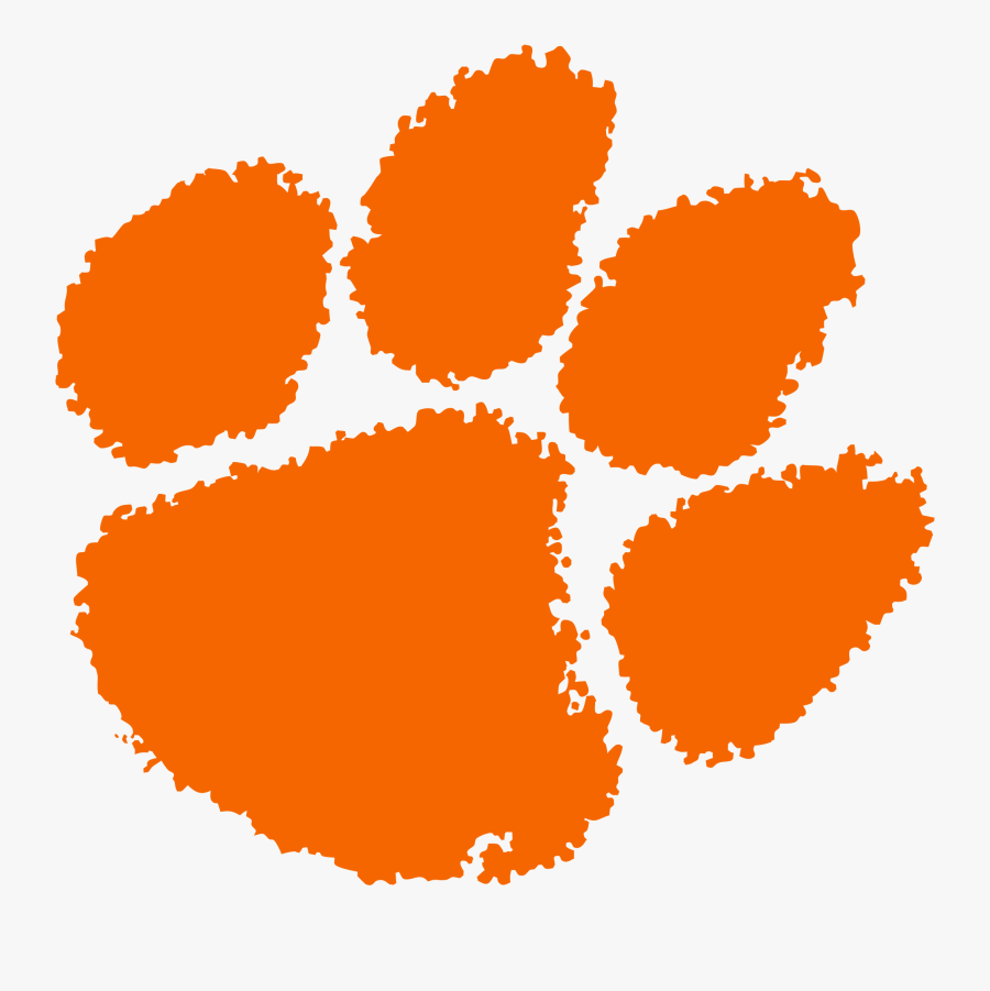 Fileclemson University Tiger Paw Logo - Clemson Png, Transparent Clipart