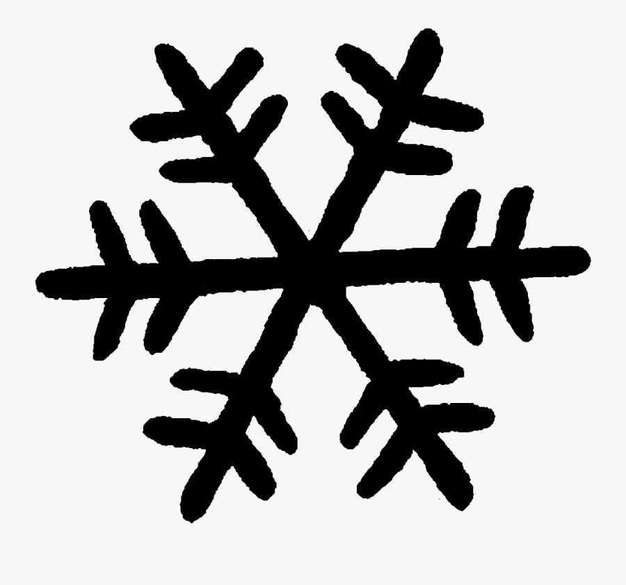 Black And White Snowflake Clipart Illustrations Creative - Black And White Snowflake Icon, Transparent Clipart