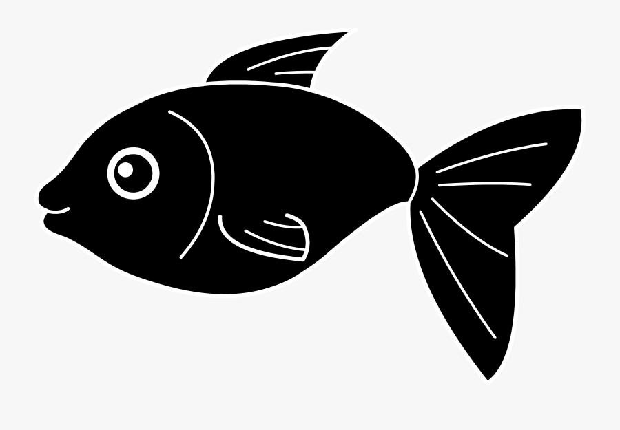 Thumb Image - Silhouette Fish Clipart Black And White, Transparent Clipart