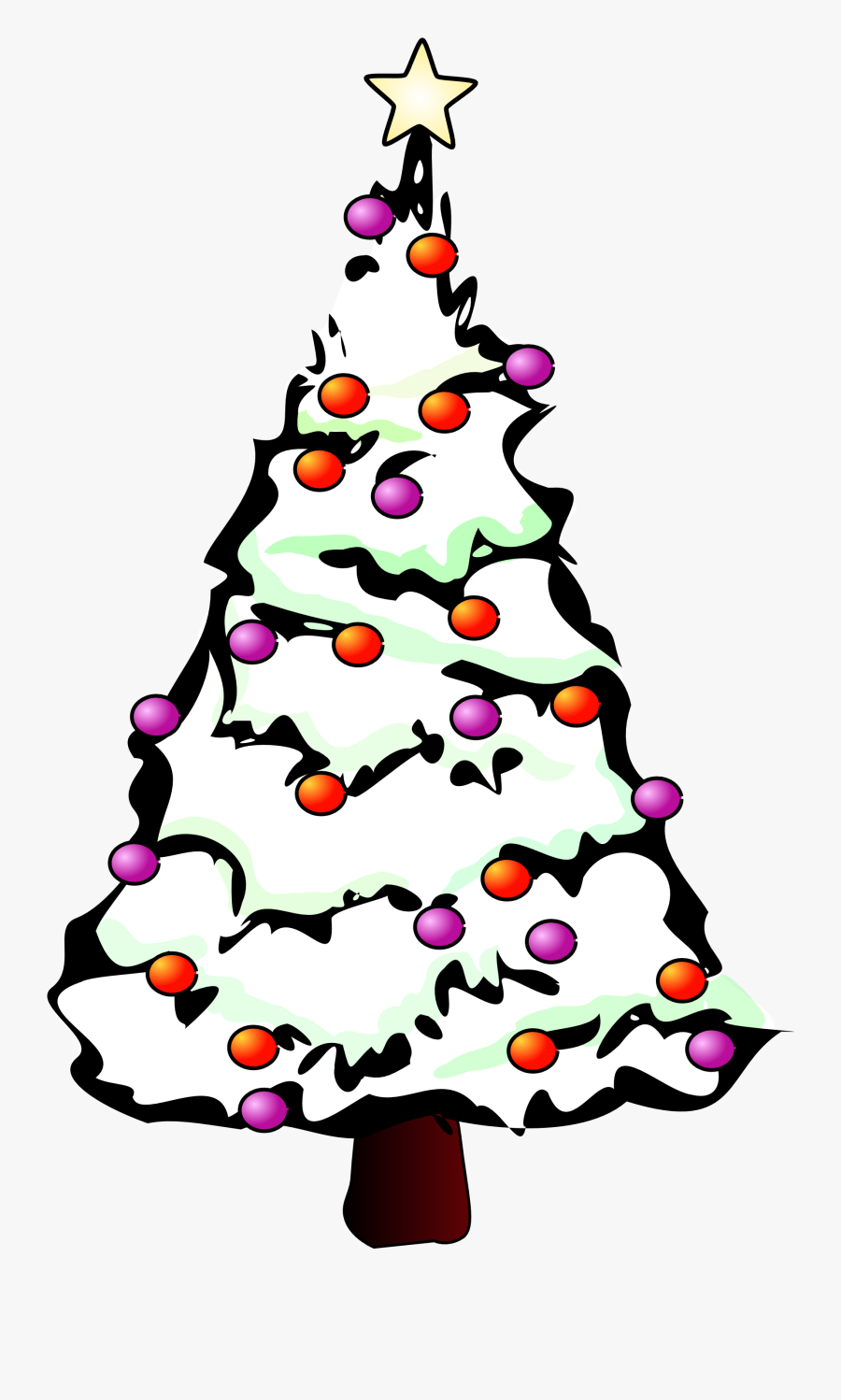 Free Christmas Clipart For Iphone Picture Transparent - Hd Christmas Tree White Background, Transparent Clipart