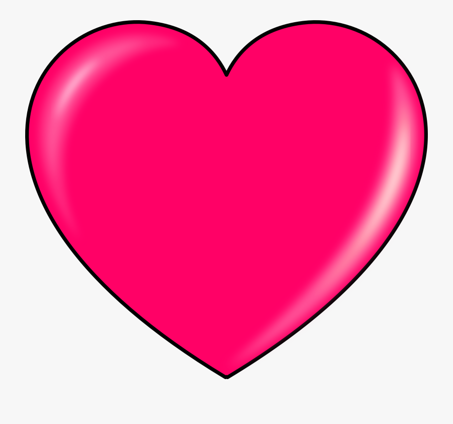 Pink Heart Clipart, Transparent Clipart