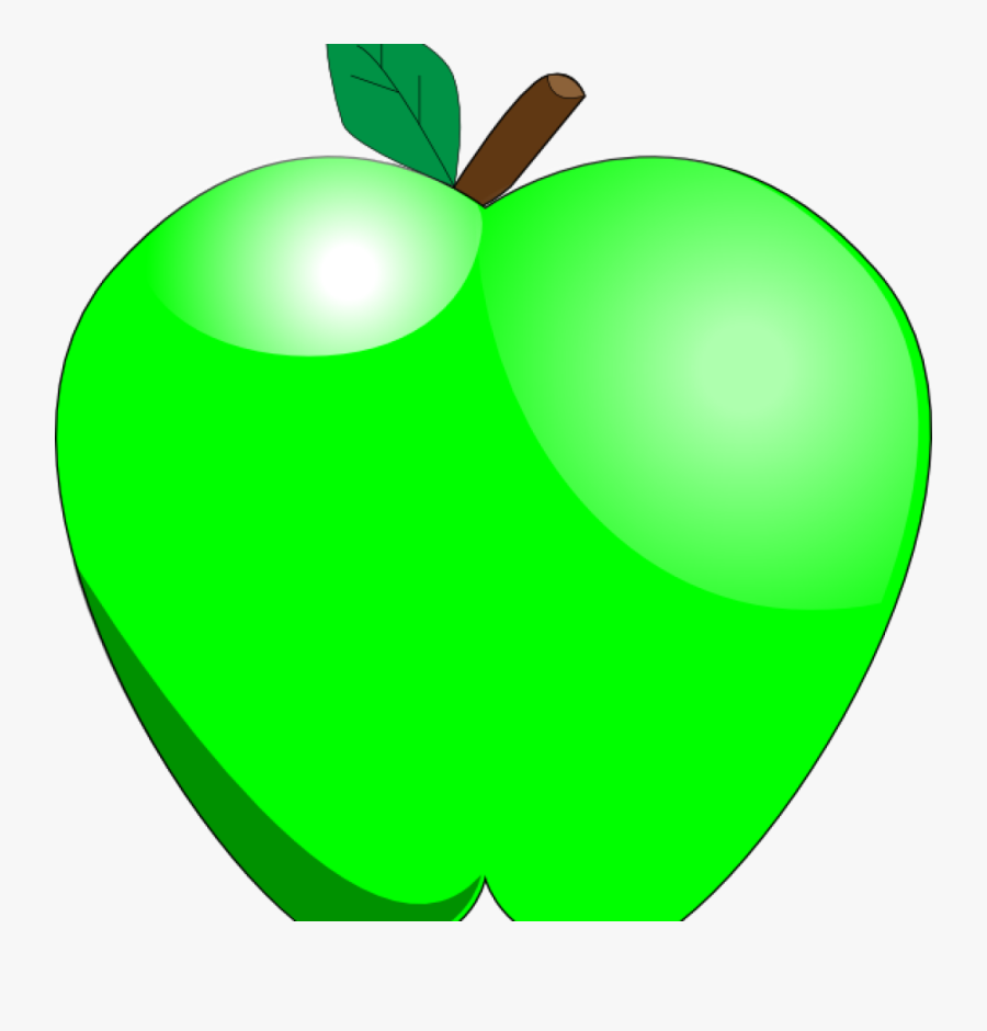 Green Apple Clipart Green Apple Clip Art At Clker Vector - Green Apple Clipart Transparent, Transparent Clipart