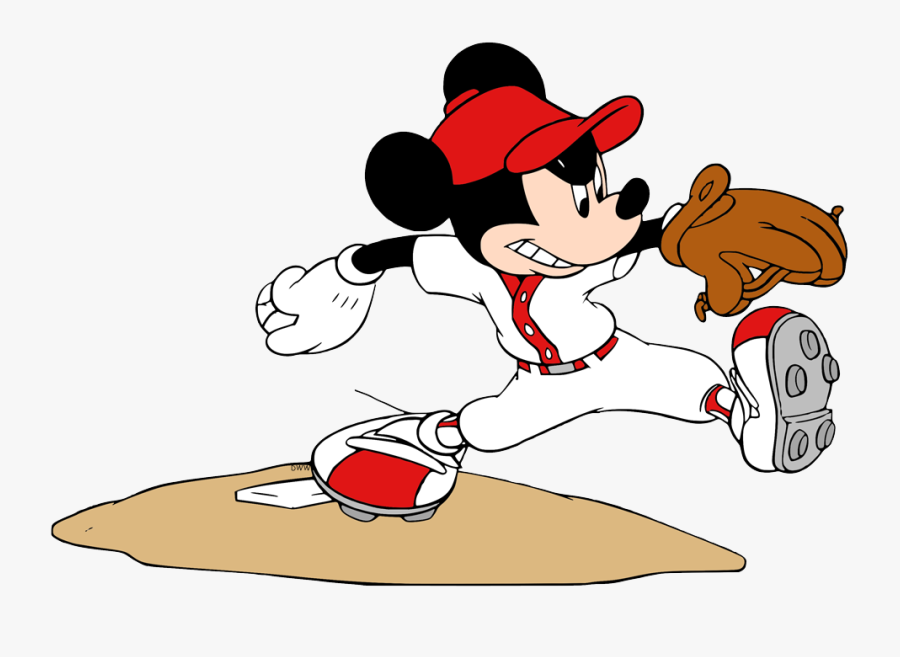 Mickey Mouse Angels Baseball, Transparent Clipart