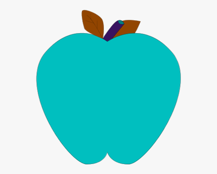Apples Clipart Teal - Apple Clip Art Colorful, Transparent Clipart