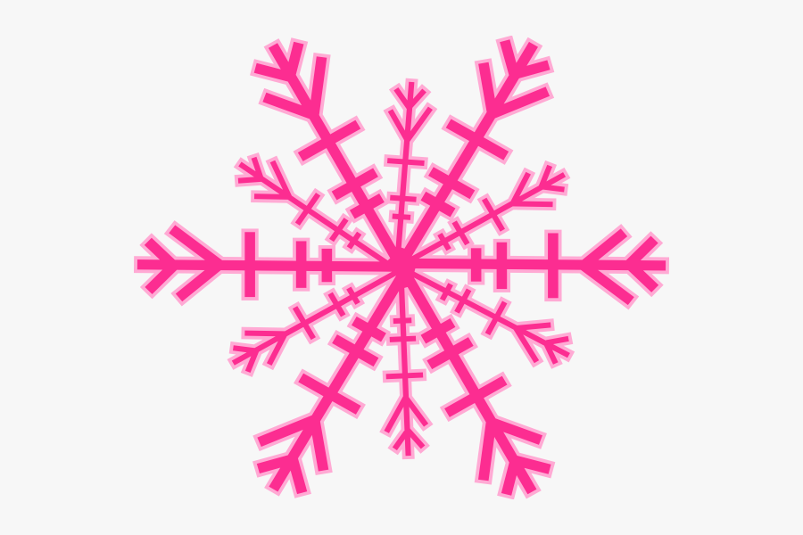 Snowflake Clip Art Microsoft Free Clipart Images - Pink Snowflake Clipart, Transparent Clipart