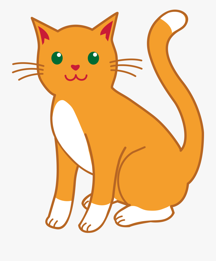Cat Clipart To Print - Transparent Background Cat Clipart, Transparent Clipart