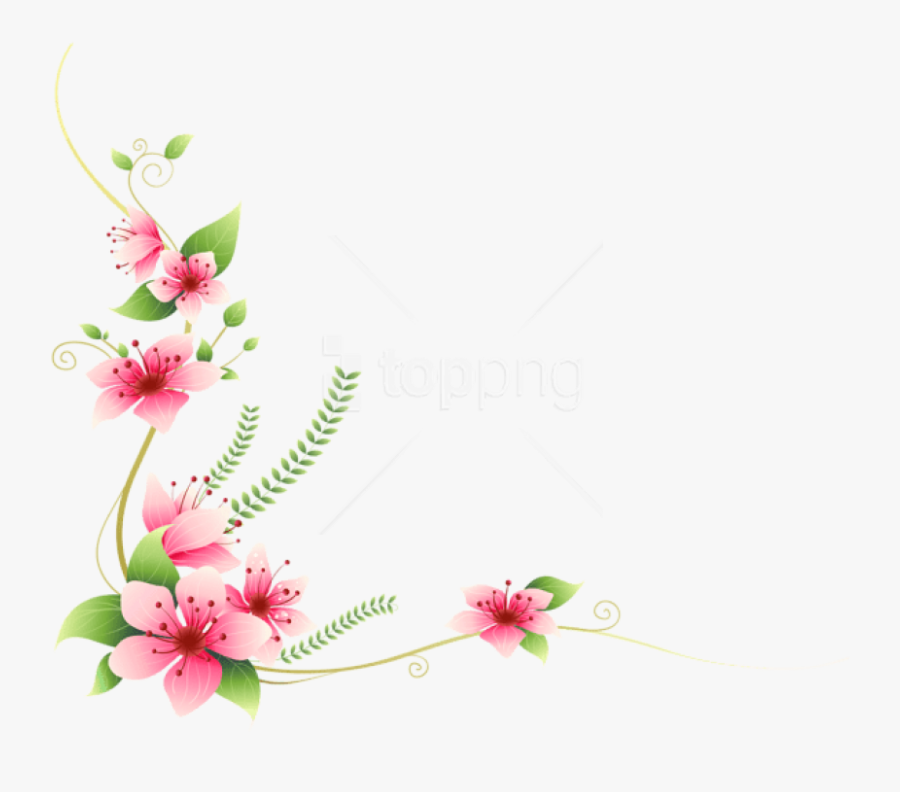 Download Pink Flowers Decoration - Guru Ravidas Ji Ke, Transparent Clipart