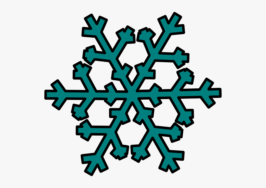 Snowflakes Clipart Teal - Transparent Background Snowflake Clipart, Transparent Clipart