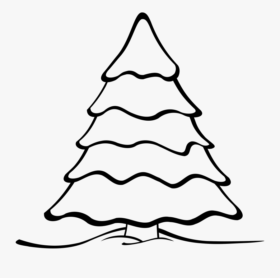 Christmas Tree With Presents Clip Art Find Craft Ideas - Christmas Tree Black And White Clipart, Transparent Clipart