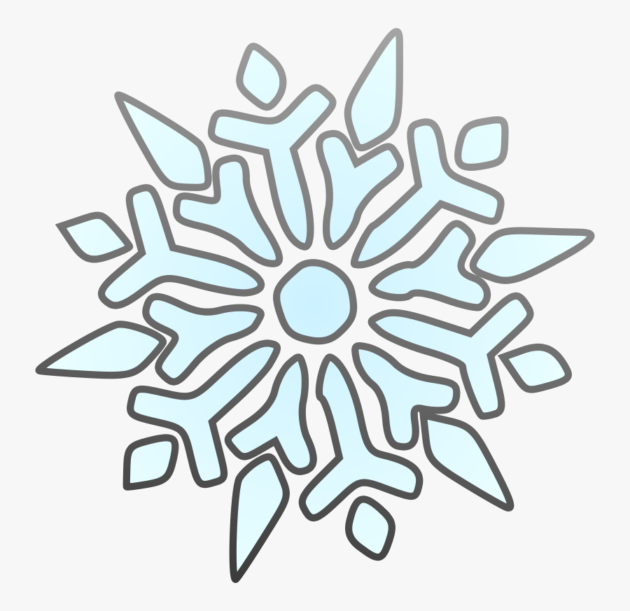 Snowflake - Clipart - Transparent - Background - Cartoon Snowflake Transparent Background, Transparent Clipart
