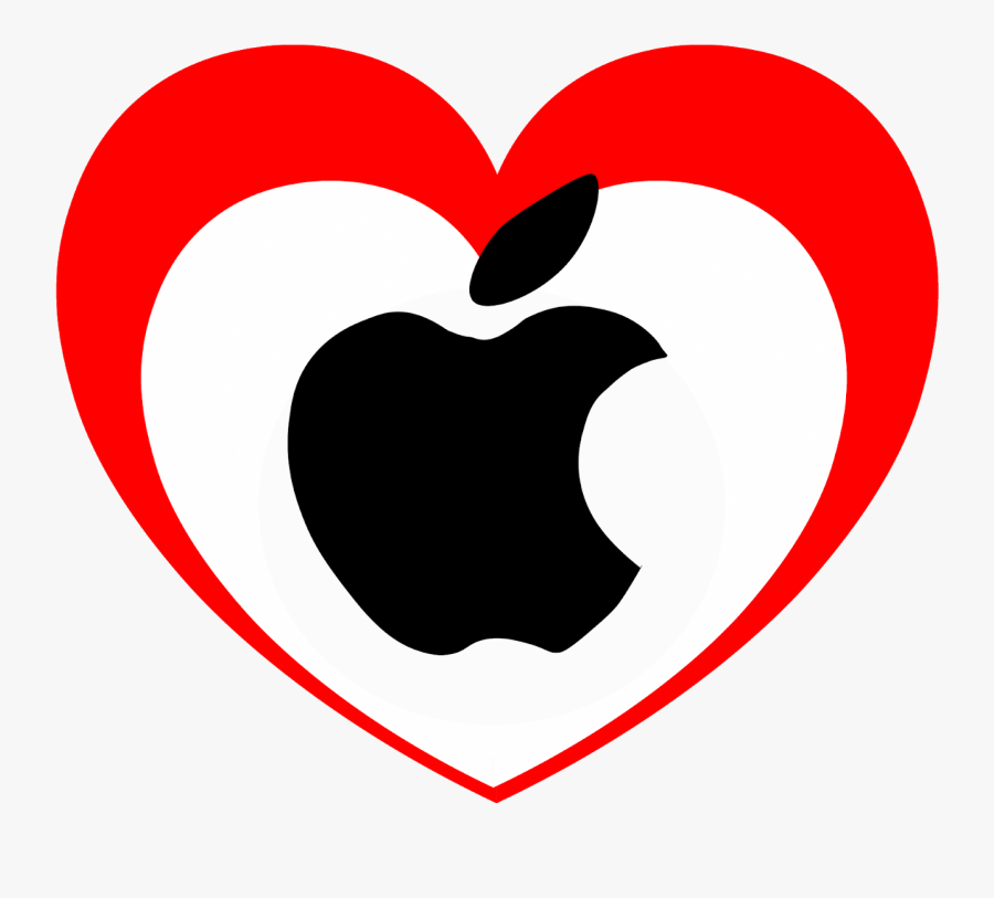 Heart Apple Clipart - Emblem, Transparent Clipart