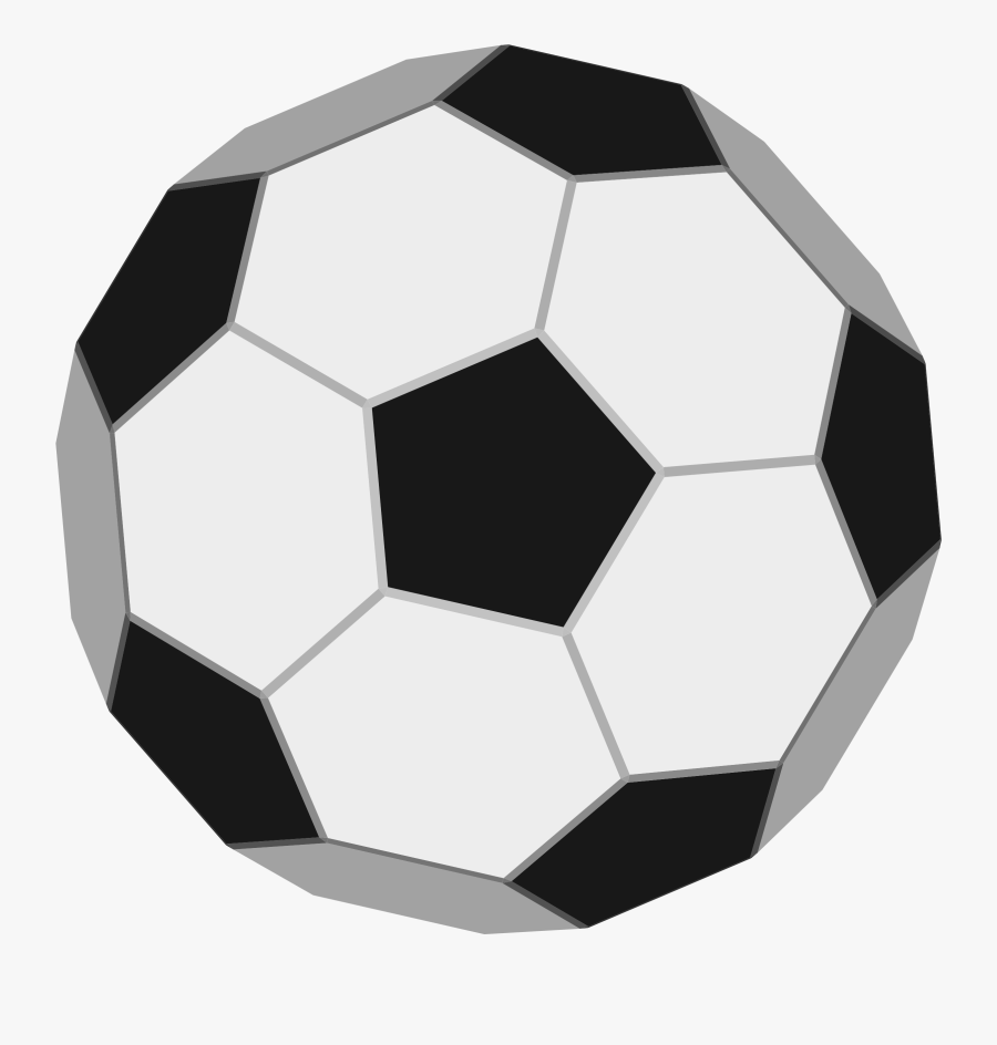 Football Clipart Simple - Futbol Topu Vektör Png, Transparent Clipart