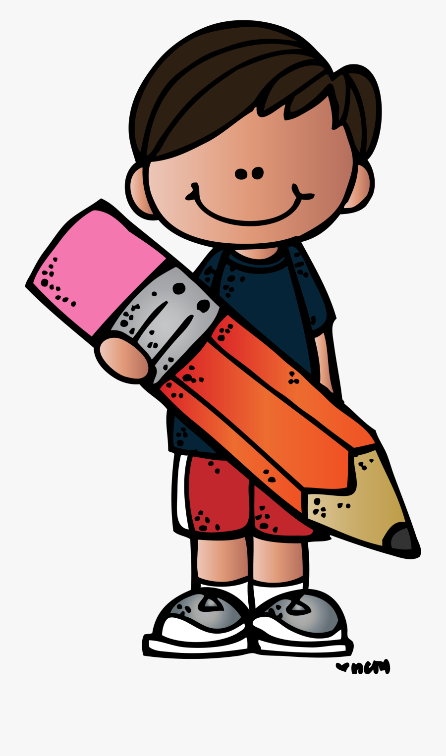 School Clipart Png - Melonheadz Writing Clipart, Transparent Clipart