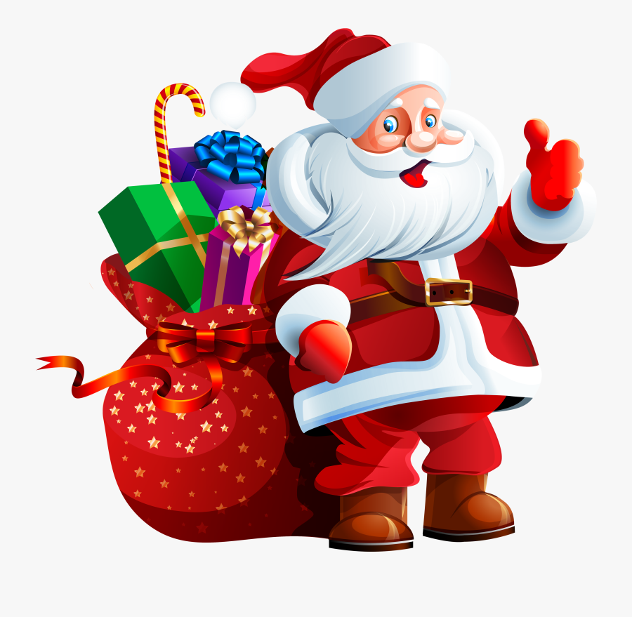 Freeuse Download Claus With Big Bag - Christmas Santa Claus Png, Transparent Clipart