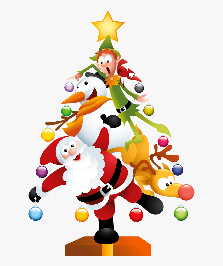 Transparent Christmas Tree Clip Art Png - Funny Christmas Tree Clipart, Transparent Clipart