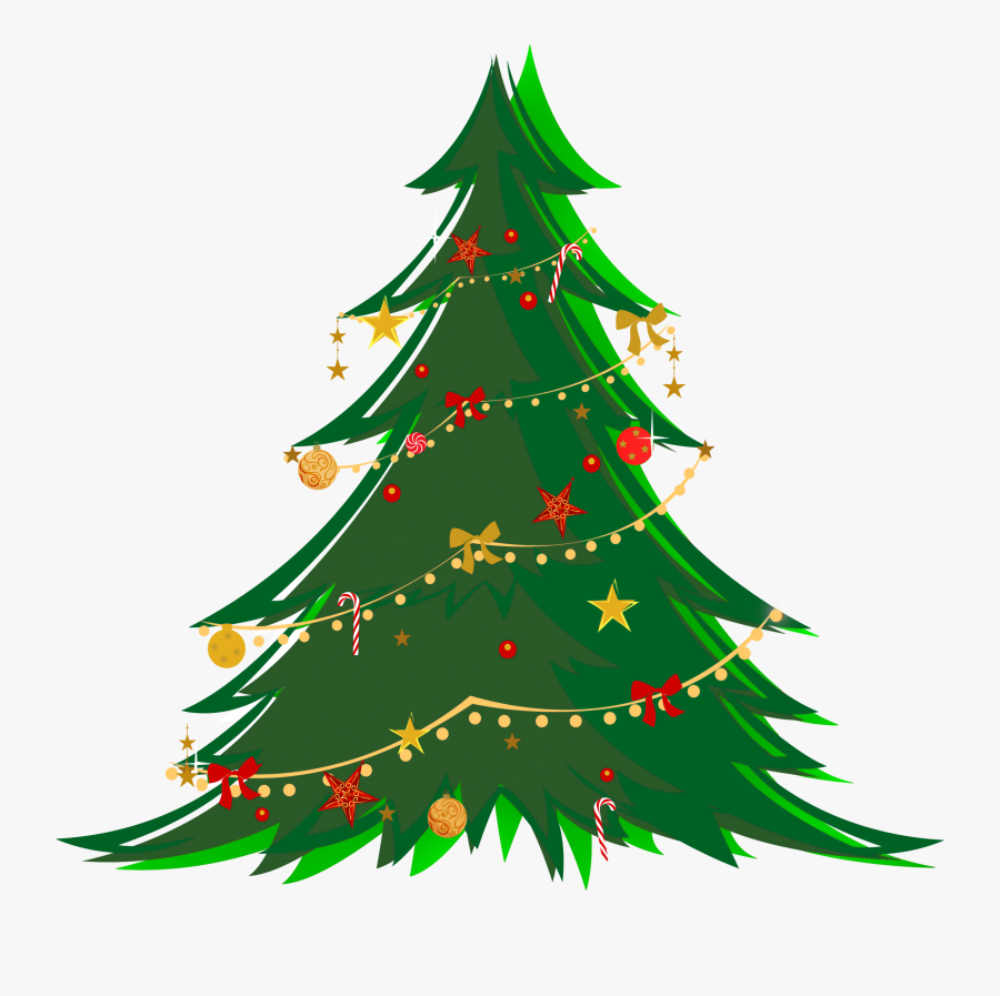 Christmas Tree Ornaments Clipart At Getdrawings - Christmas Tree No Background, Transparent Clipart