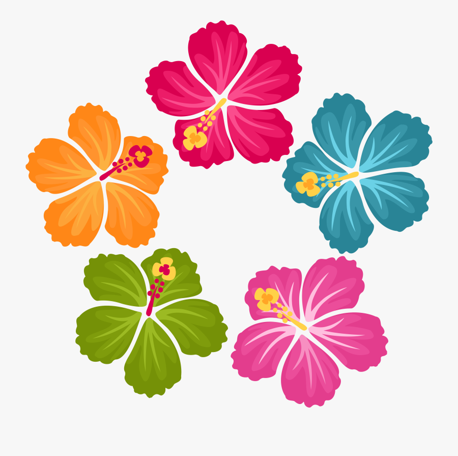 Hibiscus Flowers Flower Clipart, Hibiscus Flowers, - Hibiscus Flower Hawaiian Flowers Clip Art, Transparent Clipart