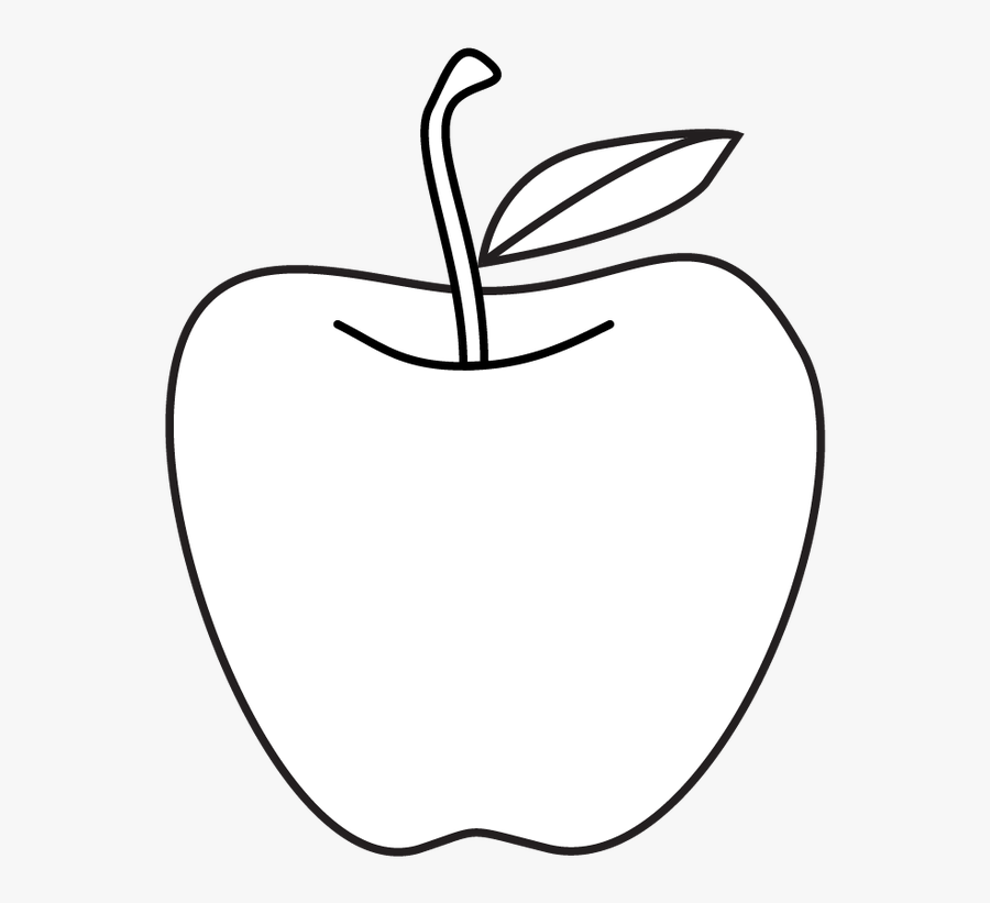 Clip Art Apple Clipart Outline - Apple Images For Drawing, Transparent Clipart