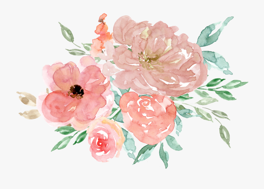 Transparent Watercolour Flower Clipart - Watercolor Flowers Clipart Free, Transparent Clipart