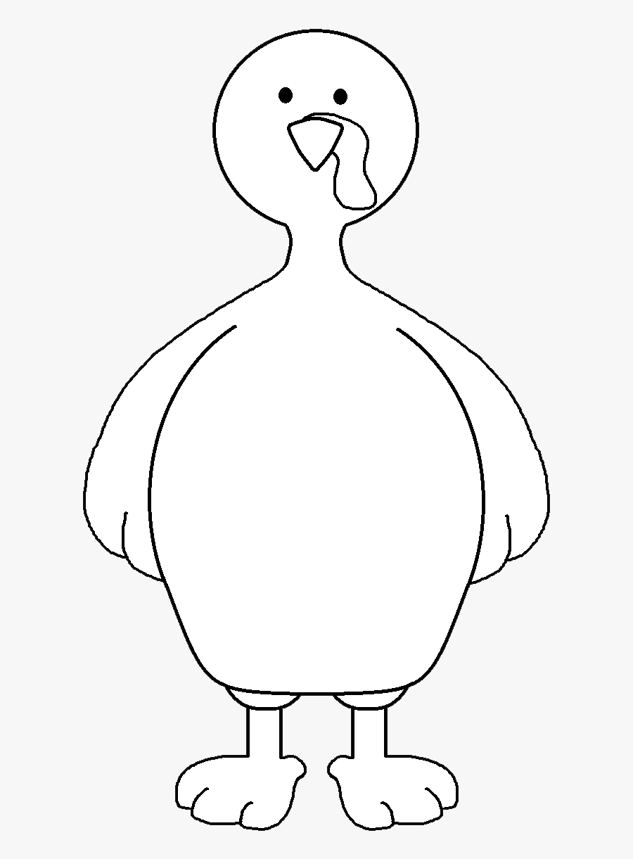 Cute Turkey Clipart Black And White Free Clipart - Turkey No Feather Clipart, Transparent Clipart