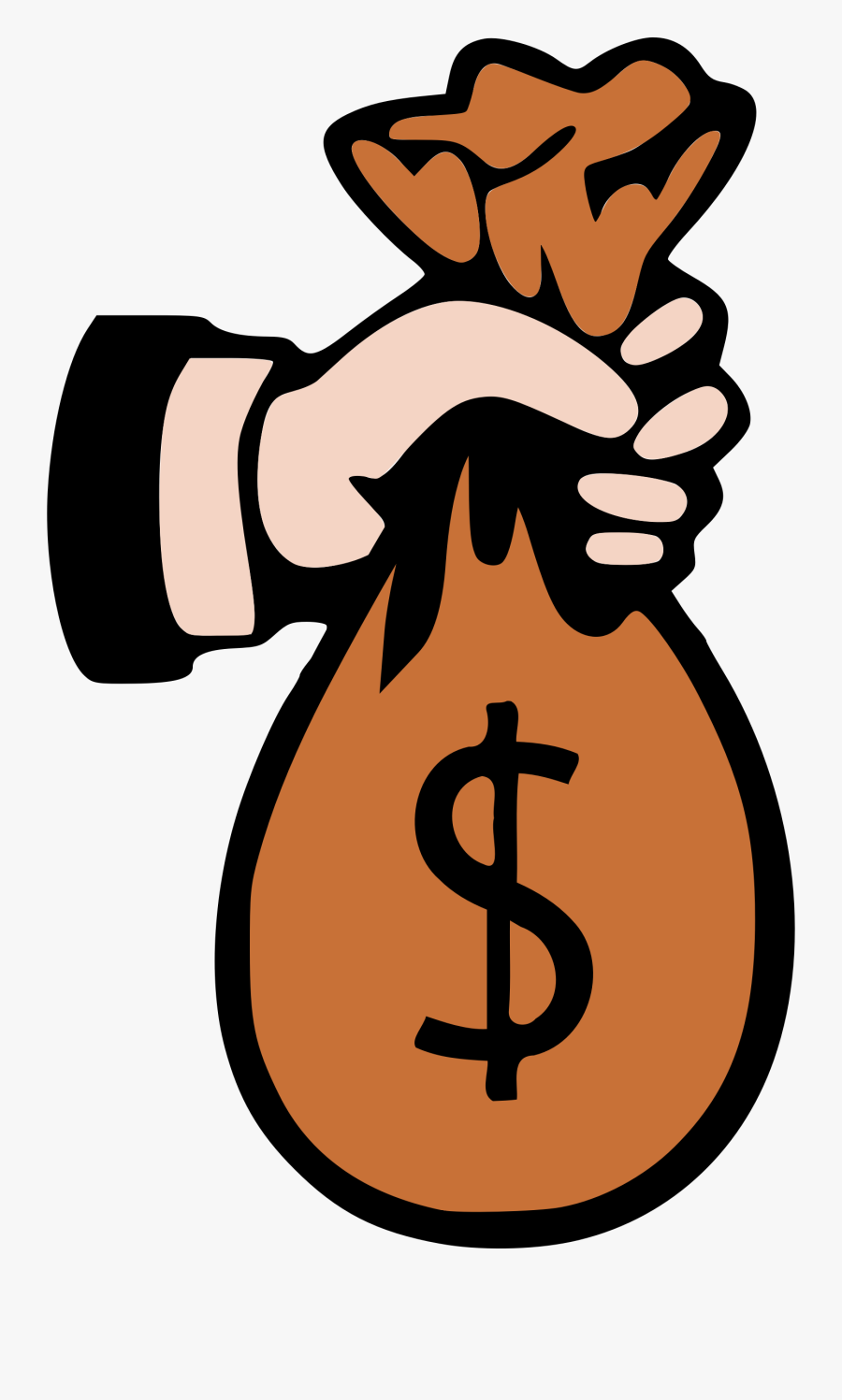 Money Bag Of Clipart Crashing Free Clip Art Transparent - Bag Of Money Clipart, Transparent Clipart
