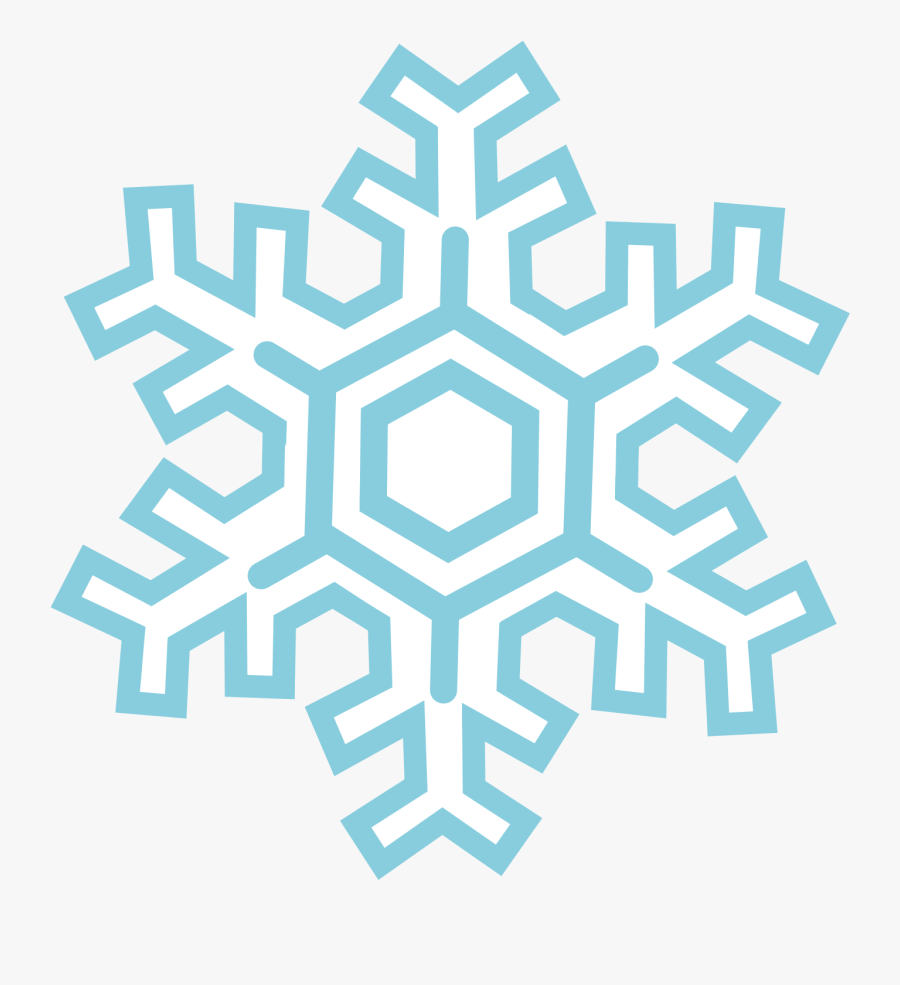 Snowflake Clipart With Black Background - Snowflake Png, Transparent Clipart