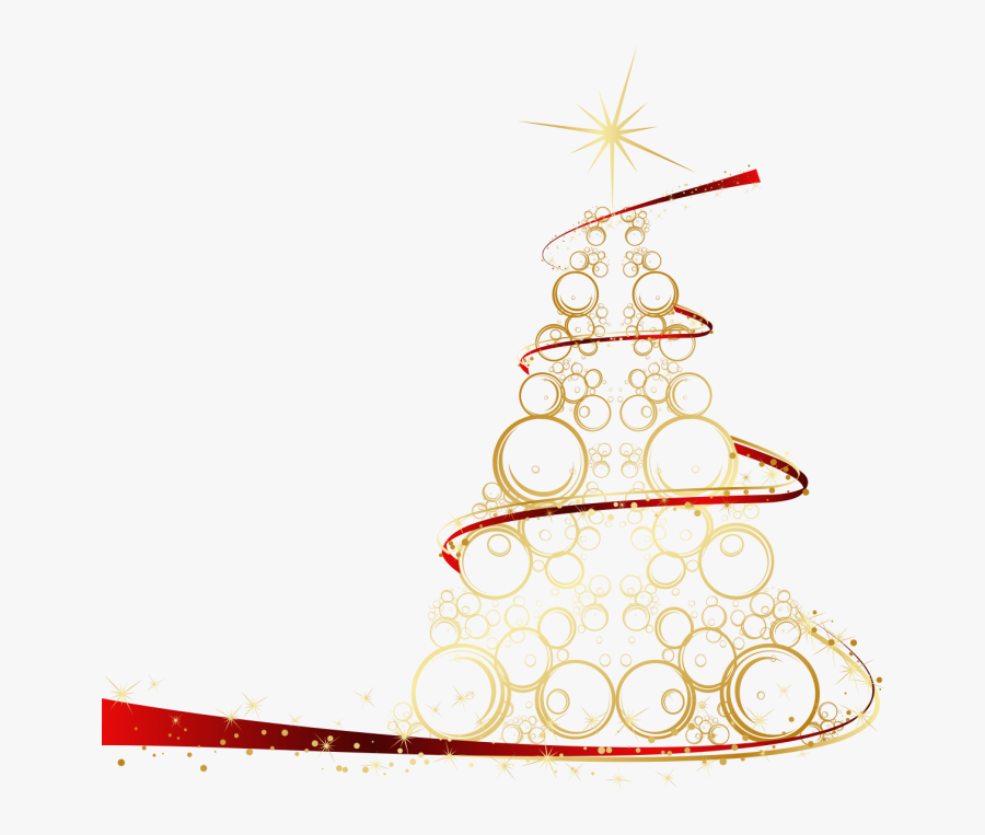 Christmas Tree Clipart On Transparent Background Image - Christmas Tree Clipart Transparent Background, Transparent Clipart