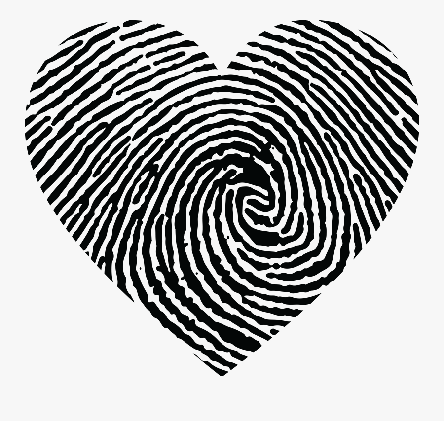 transparent heart png white love heart finger print free transparent clipart clipartkey