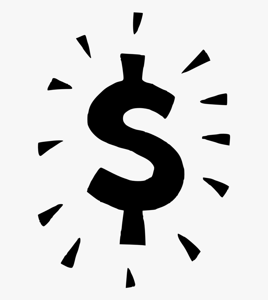 Money Black And White Money Clipart Black And White - Transparent Background Money Sign Clipart, Transparent Clipart