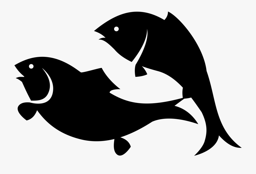 Transparent Fishing Clipart - Fish Black Clip Art, Transparent Clipart