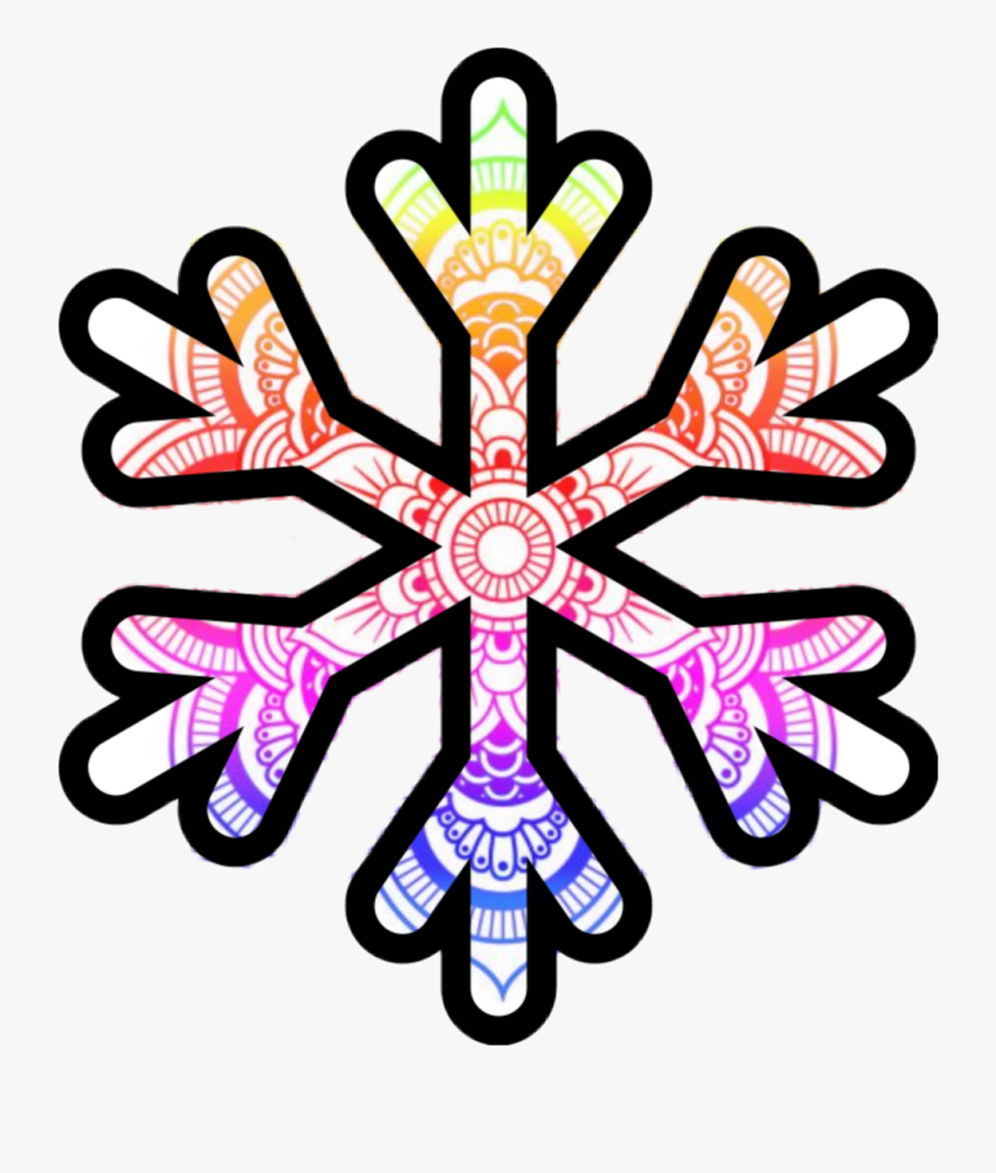 Coloring Pages Snowflake Clipart , Png Download - Snowflakes Clipart Black And White, Transparent Clipart