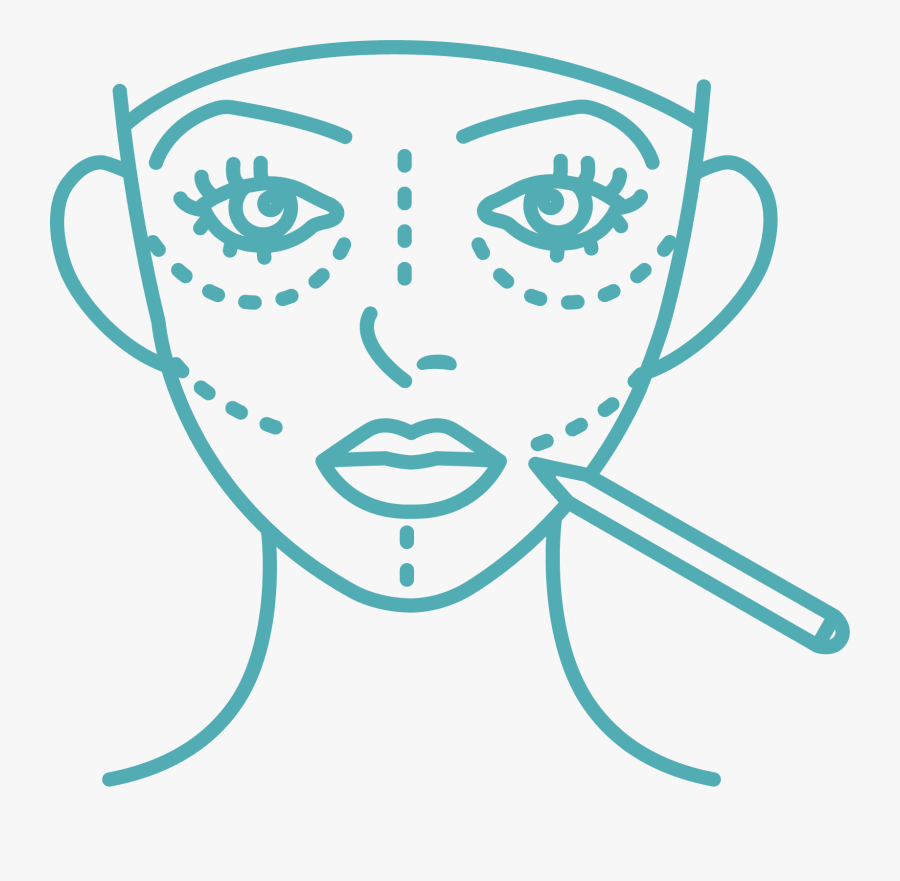 Plastic Surgery Face Cartoon, Transparent Clipart